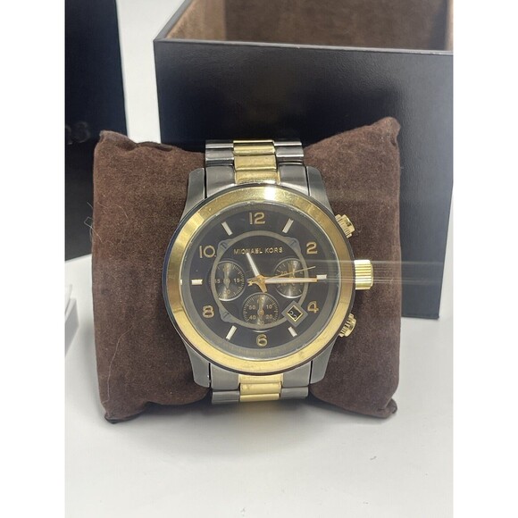 Michael Kors MK 8160 Runway Watch Unisex Working Battery - Picture 3 of 13